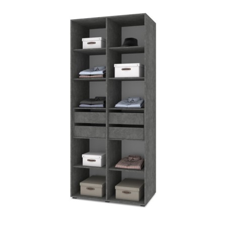 Set of two drawers Stone, 476x500x361 dark stone-2