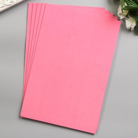 Foamiran "fuchsia" 2 mm (set of 5 sheets) A4 format format-4