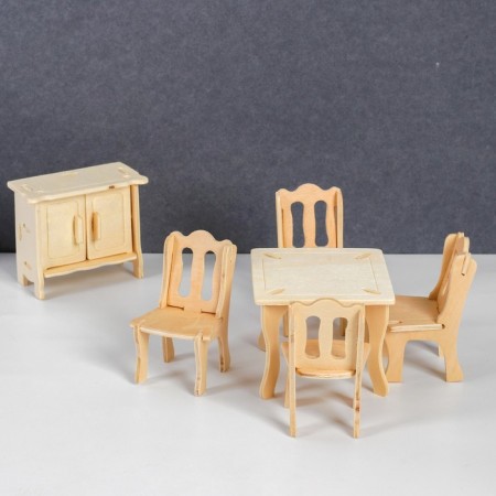 3D model of wooden miracle-brown "Living room"-1