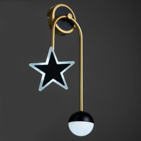 Sconces 2485/2 LED 8W 4000k black and gold 24x46 cm-6
