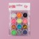 Sparkles for decor, large, set of 12 jars, in a plastic organizer, multi -colored