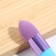 Makeup sponge with a drop “drop”, 10 × 2.5 cm, blue/purple color