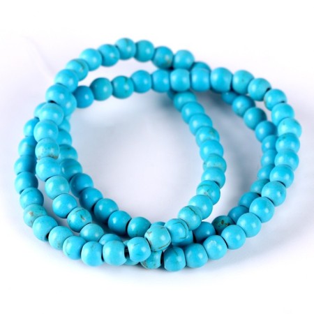 Beads made of natural stone "turquoise" set of 90 pcs., Size 1 pc. - 4 mm-2