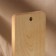 The cutting board with the hole ADELICA, 24 × 15 × 1.8 cm, covered with oil, whole birch