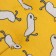 Animal Stear "Duck", 40 x 40 x 10 cm, yellow