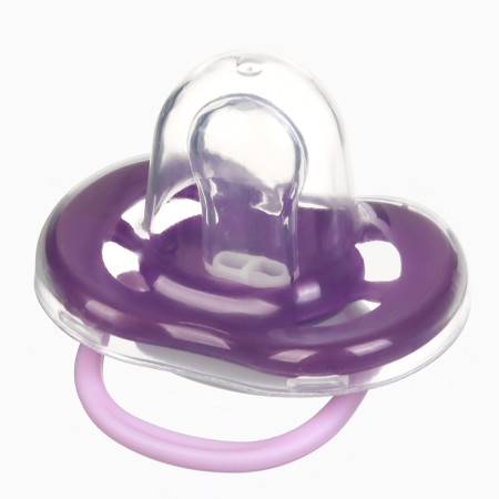 Set: Nipple - Darm with the holder "Penguin", Anatomical +6 months, Purple color-7