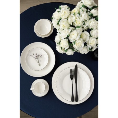 Porcelain salad Magistro la Perle, 250 ml, D = 10.2 cm, white color-8