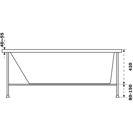 AZARIO Bali Bali bath 160x70 cm.-1