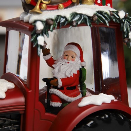 Figure LED "Festive Tractor", 25x13x21 cm, music, aah3, USB, glow warm white-5