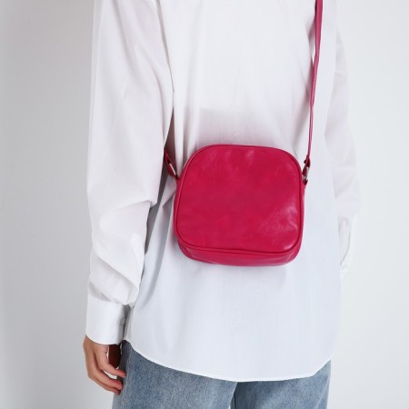 Bag Cross-Bodi with a zipper, pink color-2
