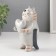 Souvenir Ceramics "Gray cat with heart in peas" 8.2x7.8x15 cm