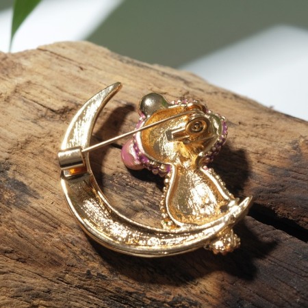 Broach "Bear" Dreamer, colored in gold-1