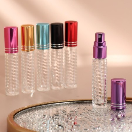 Window bottle for perfume "Weaving", with a spray, 5 ml, color mix-1