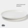Porcelain dining porcelain Magistro "Tandy", D = 30 cm, white color