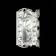 Wall lamp ST LUCE. SL1104.101.01. CASTO. 1x60 watts, E14, 13x23 cm, color chromium