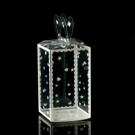 Folding box from PVC 12 x 7 x 7 cm "Heart"