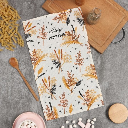 The towel of the “be positive” 28x46 cm, 100% cotton, waffle 160 g/m2