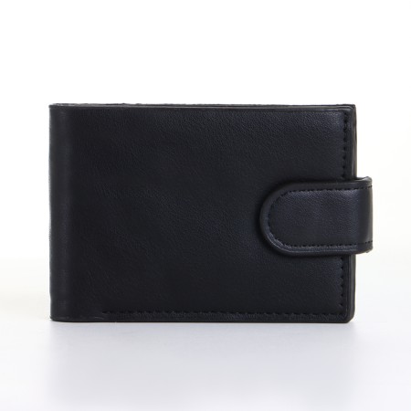 Male purse on the button, black color-2
