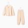 Pajama for a boy (longshit, trousers) minku beige color, height 98