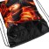 A bag for shoes with a pocket of 420 x 340 mm, calligrata MSO-7C, (soft polyester, density 210D), "Call Fire"