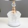 Bulbed Labe with a backlight "Rebecca" E27 40W white-gold 25x25x45 cm Risalux