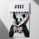 Bracelets "Demetrons" Panda and legs, black and white color, d = 6 cm