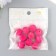 Beads for creativity velvet spraying "dark pink" set 10 pcs d = 1.4 cm