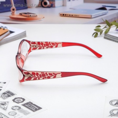 Finished glasses east 6618, burgundy color, +2-3