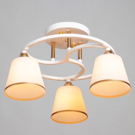 Rose chandelier 3x40W E27 white, gold 42x42x23cm-1