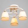 Rose chandelier 3x40W E27 white, gold 42x42x23cm