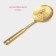 Stainless steel noise, length 25.5 cm, gold color