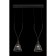 Suspension lamp Maytoni P063PL-02B, GU10, 2x40 W, 600X147X1497 mm, black