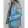 Ski jacket female winter, size 54, blue color