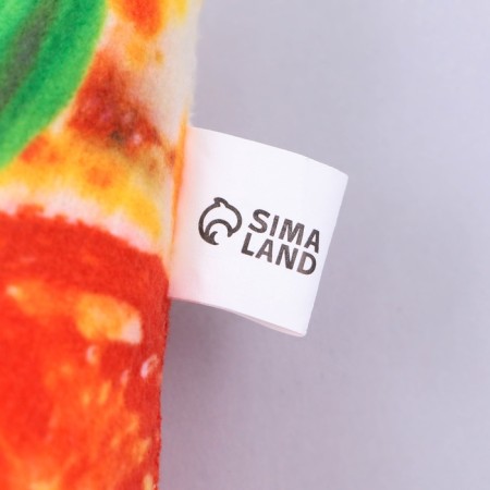 Игрушка для собак с пищалкой «Пицца»‎ из текстиля, 11,5 х 14 см-4