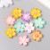 Decor for creativity plastic "forget -me -nots" matte mix 2.3x2.3 cm