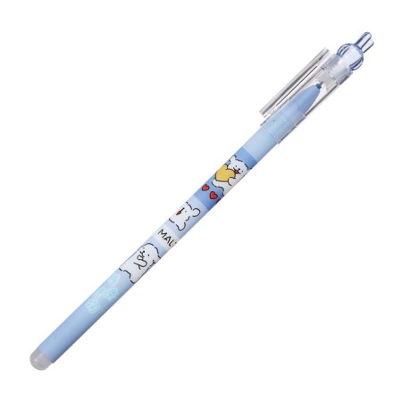 Gel handle washed ink, blue rod, dogs mix-1