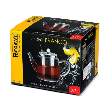 Teapot Regent Inox Franco, with a filter-grade, 0.7 l-1