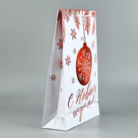 Package New Year's laminated "Christmas tree", l 28 x 38 x 9 cm, new year-3