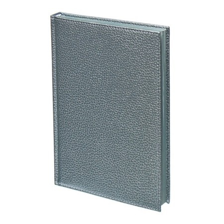 Dated diary 2024 A5 176 sheets, Devente.gold rush, firm cover of artificial leather, liesse, white block 70 g/m2, Gray-1