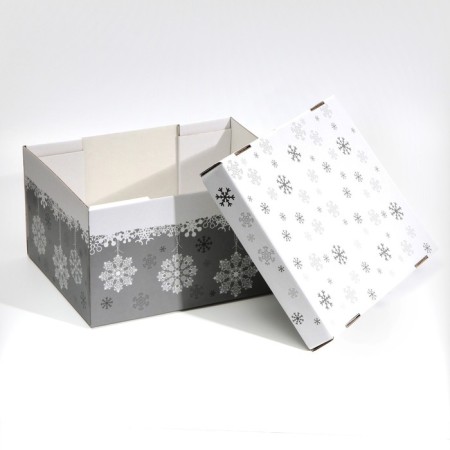The folding box "Let it Snow", 31.2 x 25.6 x 16.1 cm, New Year-4