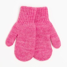 Double mittens, pink color, size 10 (0-3 years)
