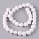 Beads made of natural stone "White Agat" set 36 pcs., Size 1 pc. - 10 mm