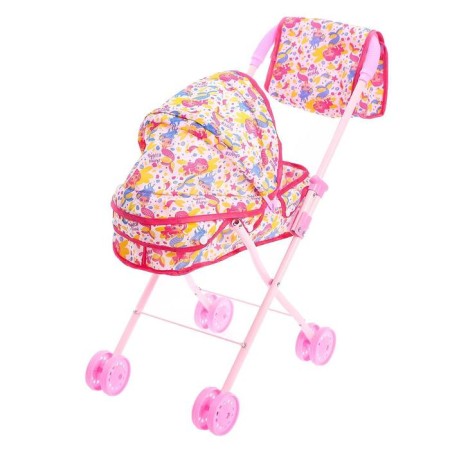 Stroller for dolls with a bag "Mermaid" universal, metal frame-2