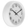 Watching clock, series: classic, smooth move, d-24.5 cm, thickness 5.5 cm, white