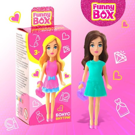 Game set of Funny Box "wonderful dolls": card, figure, accessories