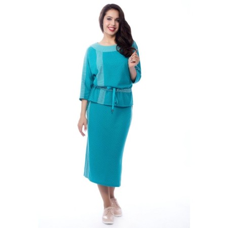 Women's skirt, size 42, blue color-1