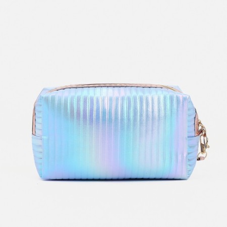 Cosmetic bag with lightning, blue color-1