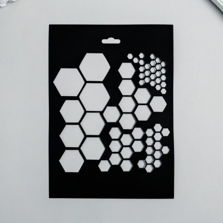 Plastic stencil "Gate No. 25" 14.5x20cm