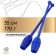 Bulava for rhythmic gymnastics inserted Grace Dance, 35 cm, blue color