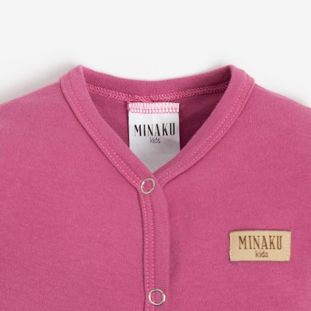 Combineson children's minku, raspberry color, height 68-74 cm-5